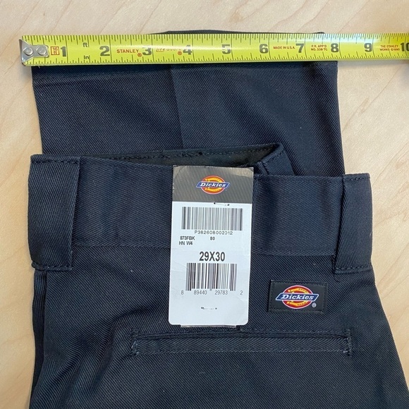 Dickies FLEX Slim Fit Straight Leg Work Pants, Black 29"Wx30"L - Picture 6 of 6